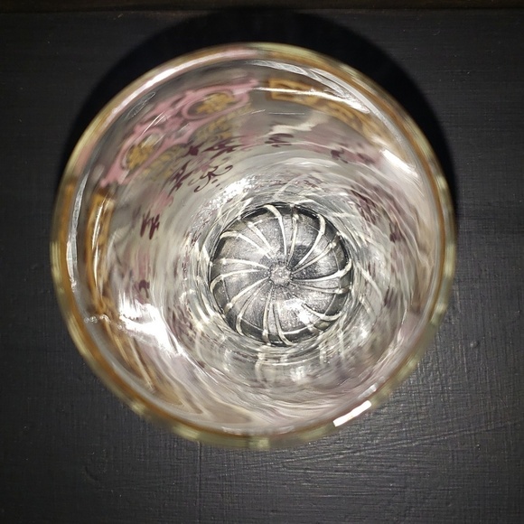 Cerve DeValBor Mid Century Burgundy & Gold Glasses Made in Italy - Picture 5 of 5